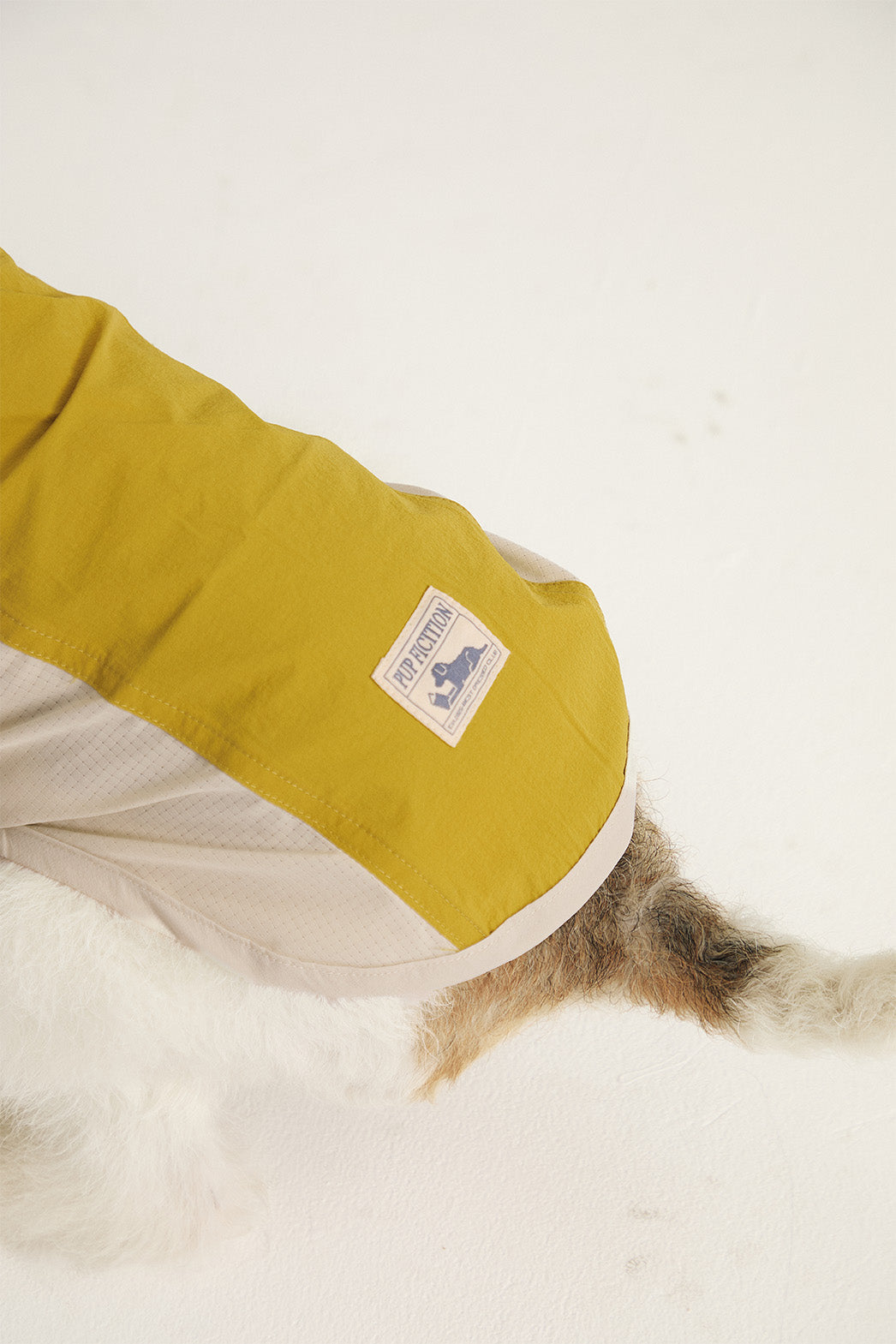 Pup Fiction Striped Embroidered Sleeveless Dog Shirt