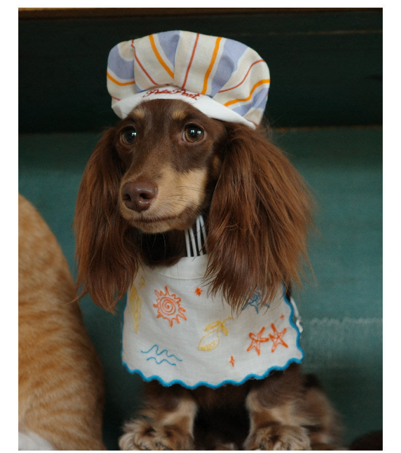 Twoll Embroidered Seashell Bandana