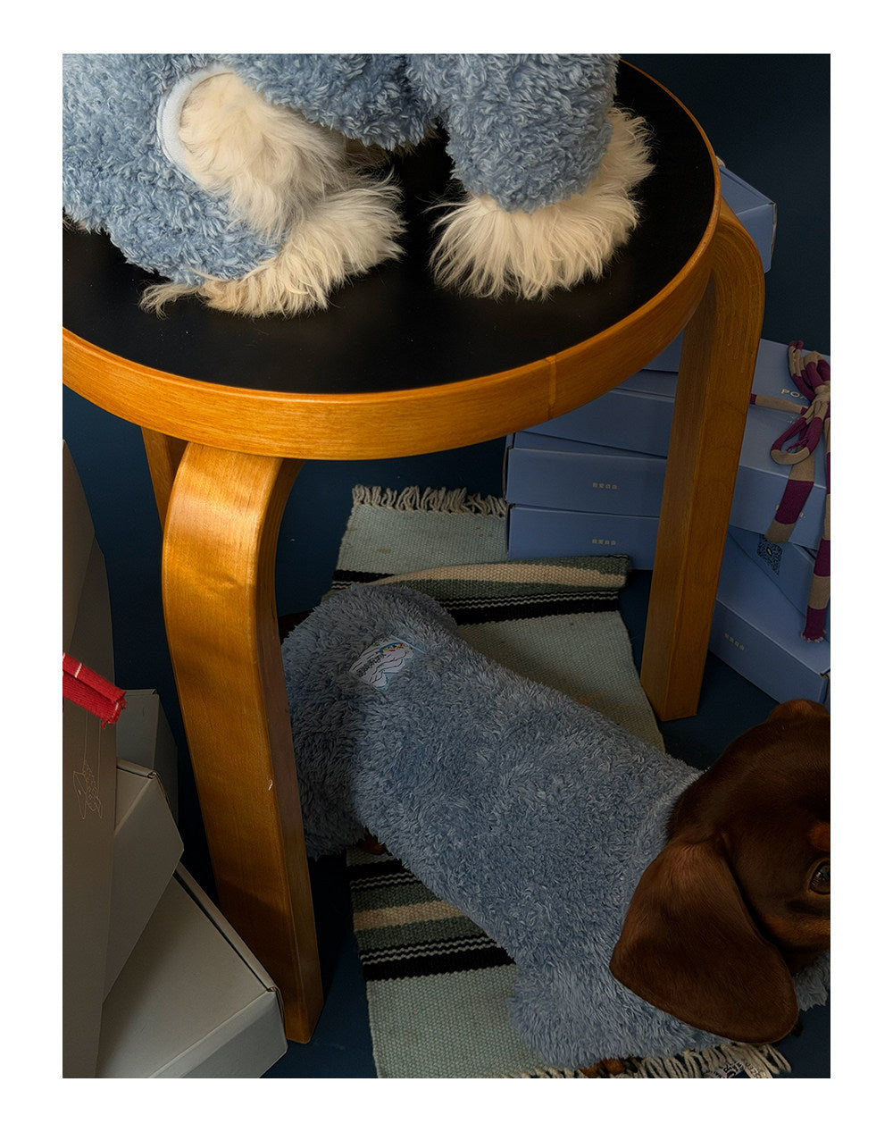 Twoll Cozy Sherpa Dog Bodysuit
