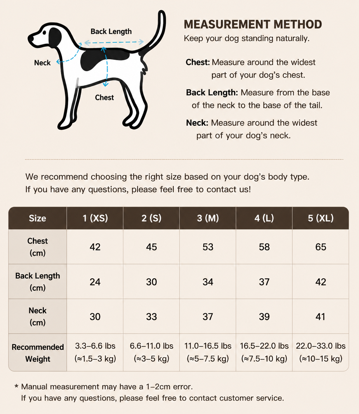 Twoll Vintage Embroidered Cotton Dog Shirt size guide