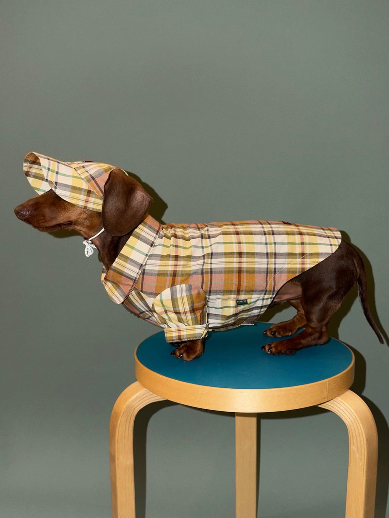 Twoll Vintage Plaid Dog Shirt
