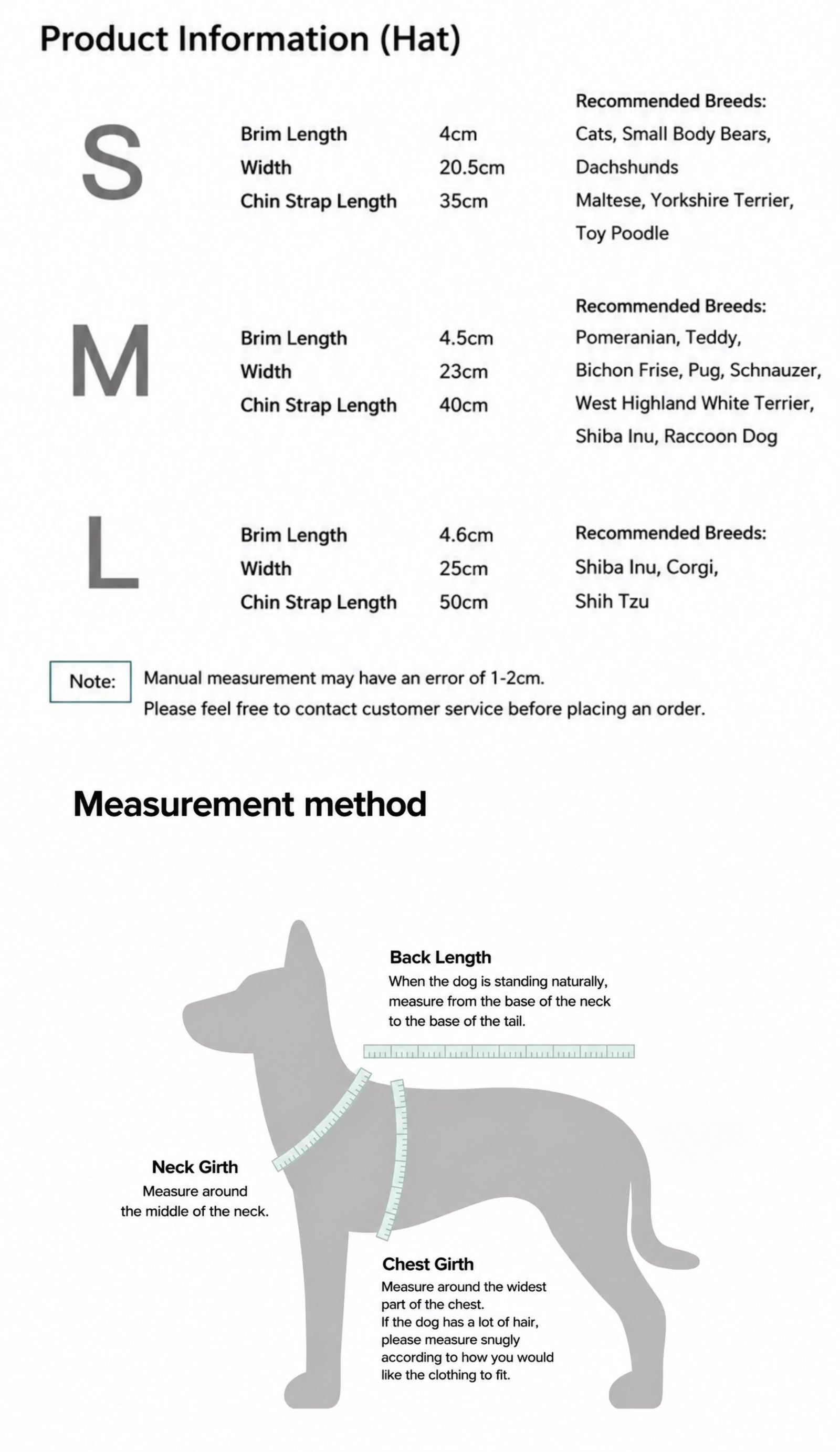 Twoll Vintage Plaid Dog Cap size guide