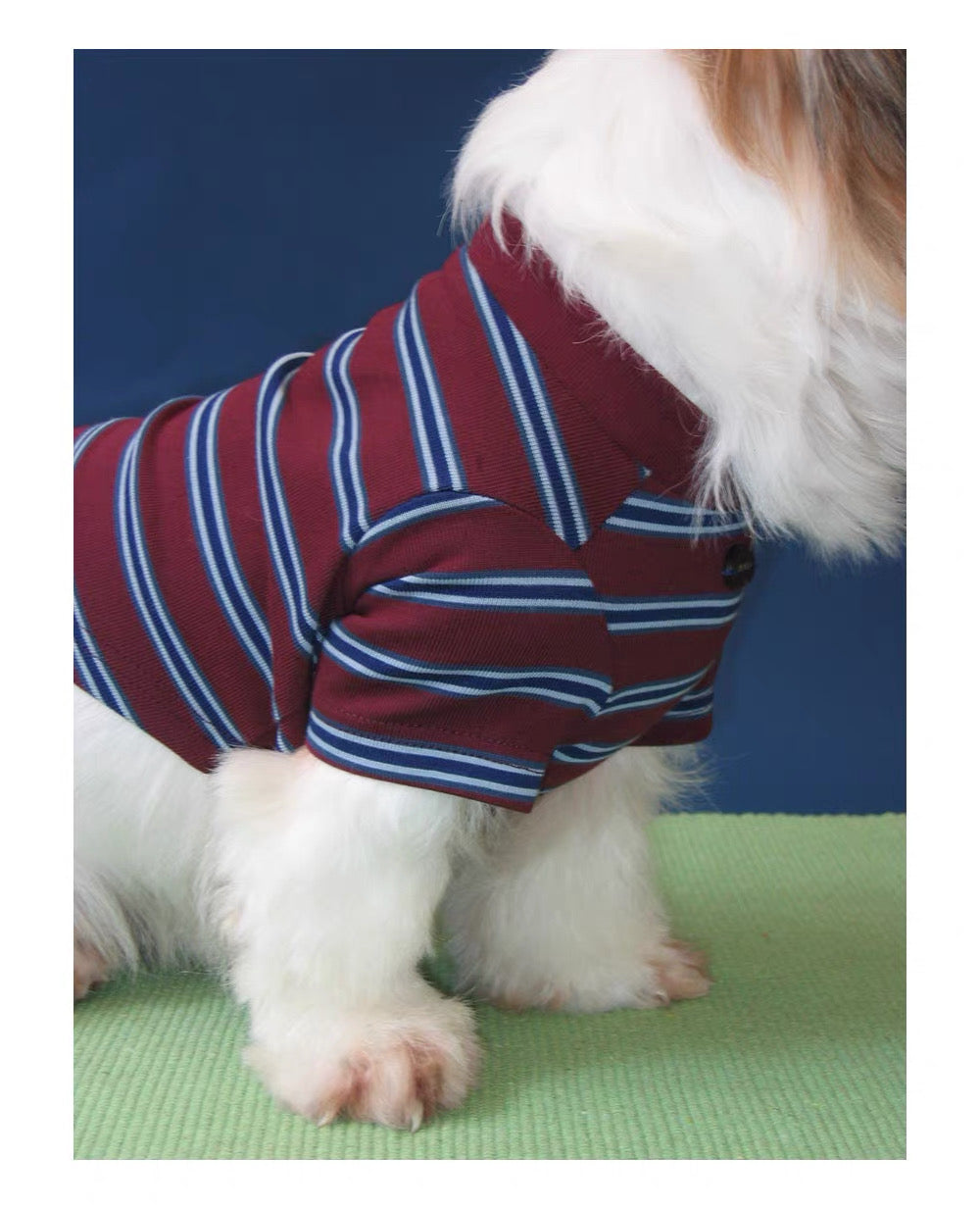Twoll Vintage Stripe Long Sleeve Dog Tee