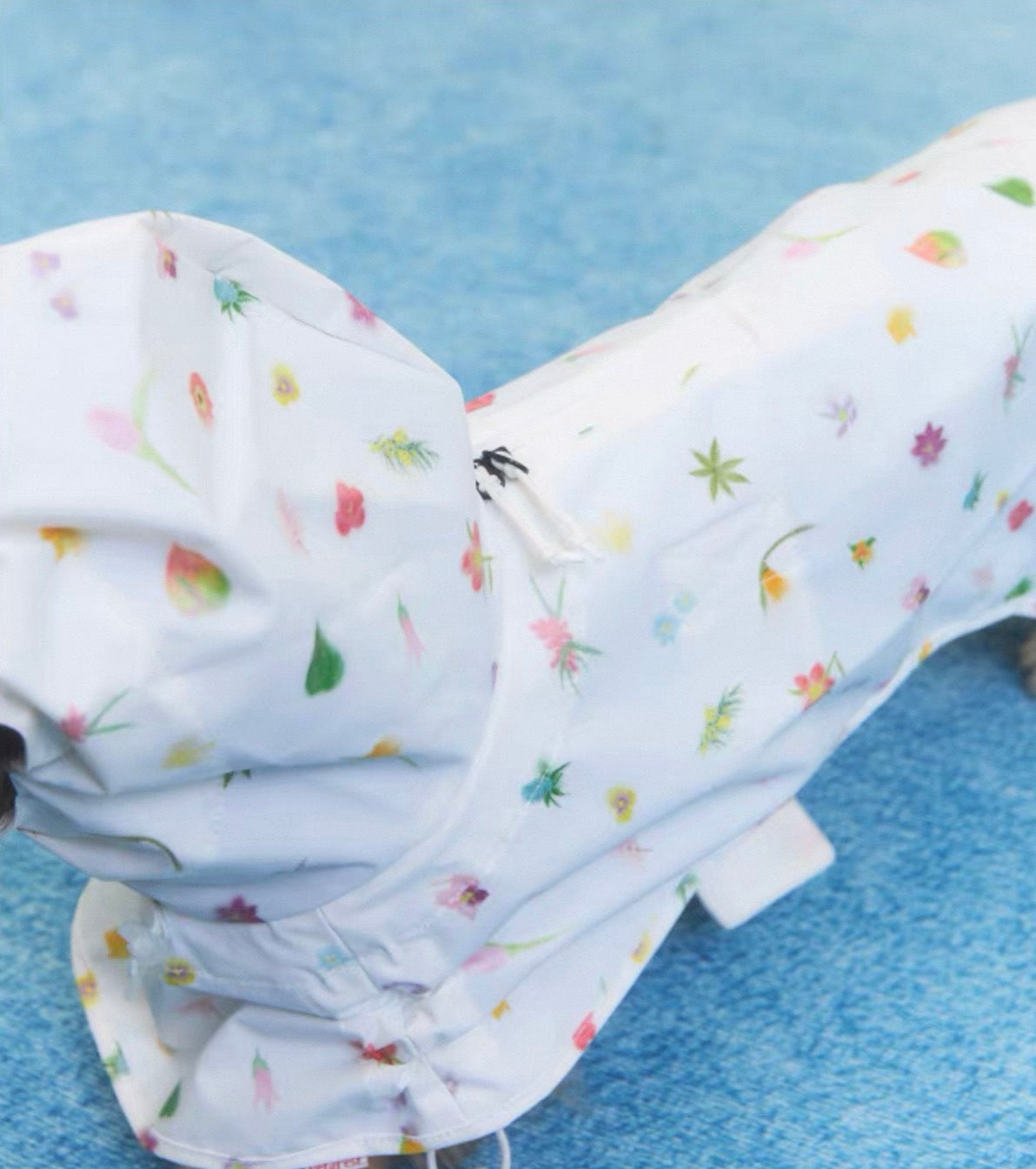 Twoll Floral Waterproof Dog Rain Poncho