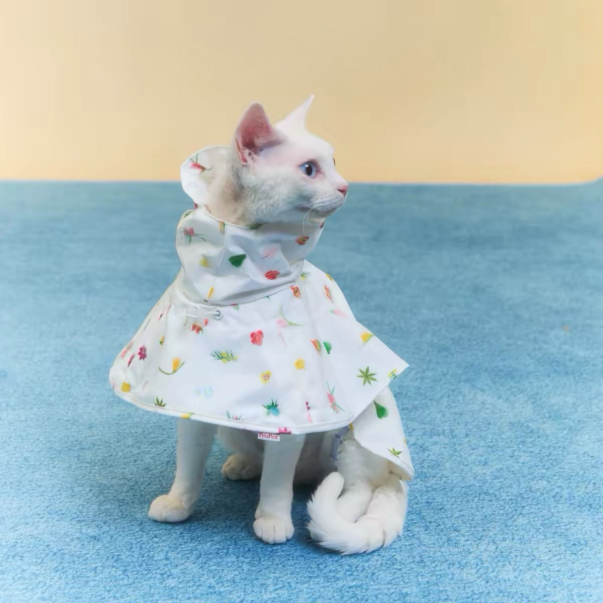 Twoll Floral Waterproof Dog Rain Poncho