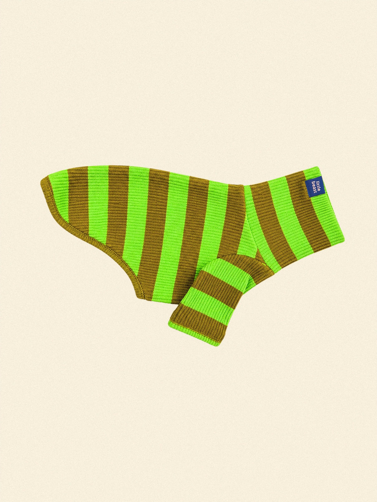 Little Beast Dog Stripe Shirt Light Green Olive / XXS Fresh Grass Shirt